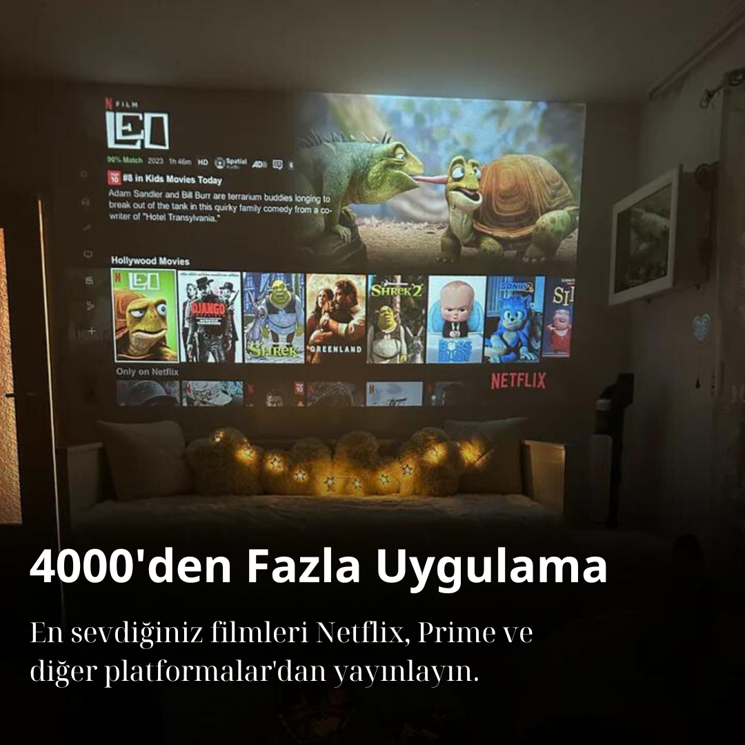 4K Ev Sineması Projektörü